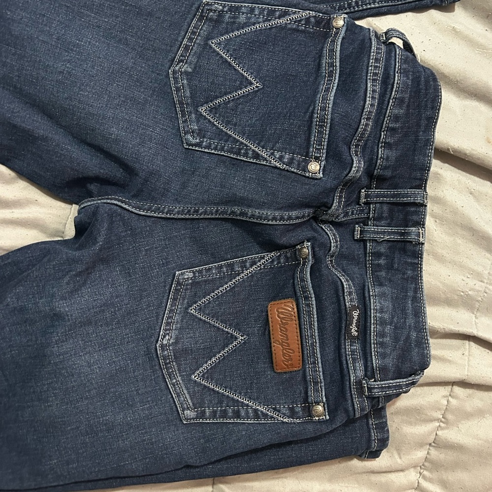 Wrangler Dark Blue Boot Cut Jeans